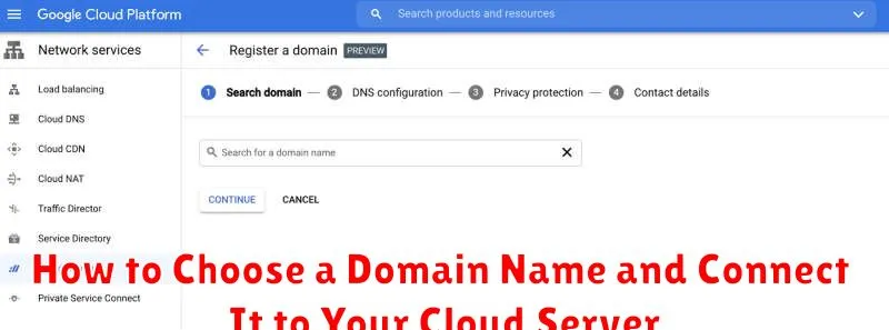 How to Choose a Domain Name and Connect It to Your Cloud Server